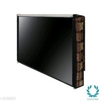 Floral Printed 43 Inch LED TV Cover With Closing Zip.